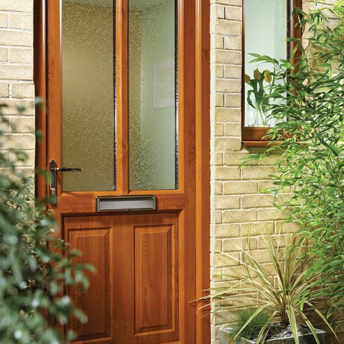 Oak Effect Entrance Door