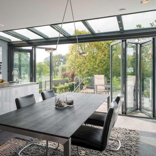 WinterGarden Grey Bifold Door