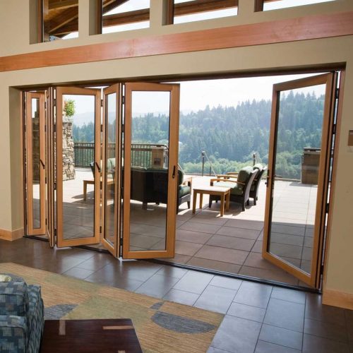 timber bifold door