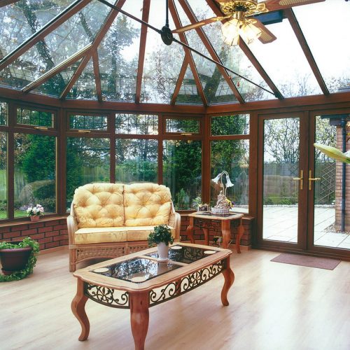 Timber Effect Conservatory Interior