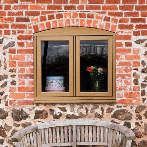 Timber Effect Flush Windows