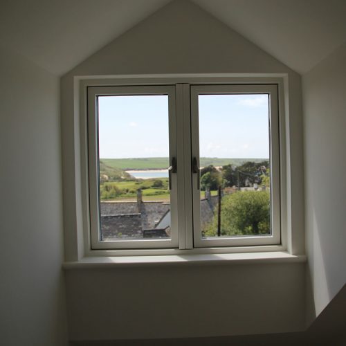 Cream Flush Sash uPVC Window