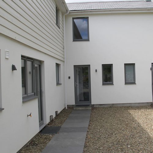 Dark grey uPVC casement Windows