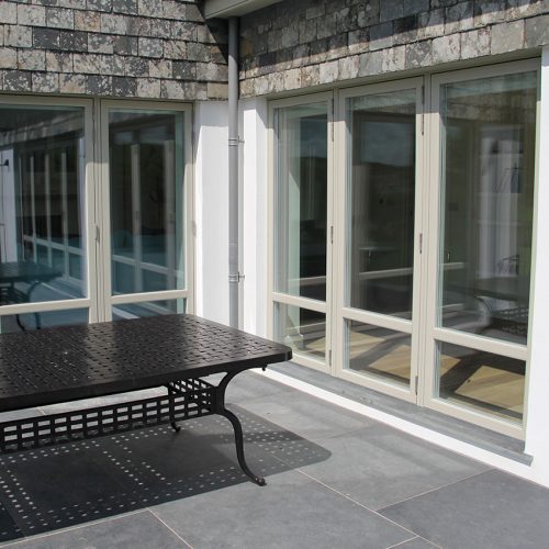 Cream uPVC Bifold Door