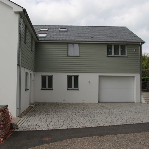 Flush sash grey casement windows