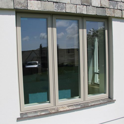 Green Flush Sash uPVC Window