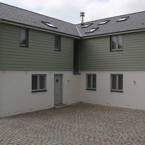 Flush sash grey casement windows