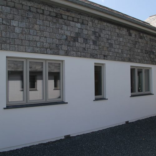 Grey Flush sash casement windows