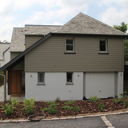 Grey flush sash casement windows