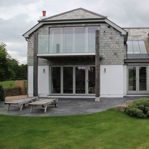 Dual uPVC bifold doors installation