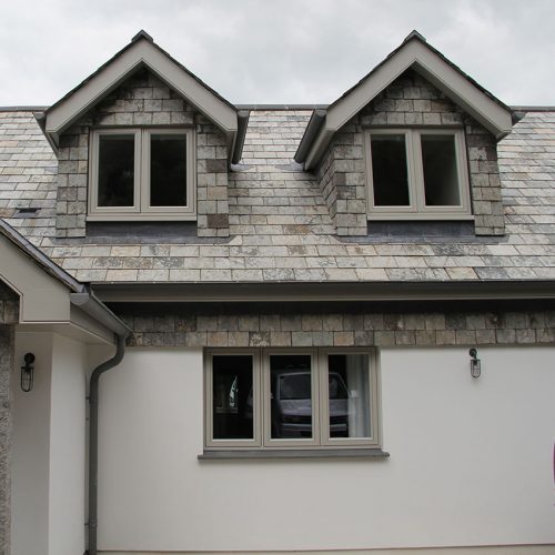 Agate grey uPVC flush sash windows